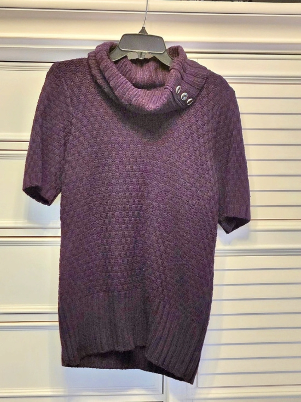 New York & Company Cowl Neck Sweater in Black Size Medium